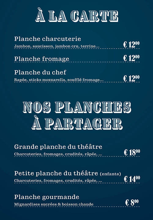 Nos planches à partager