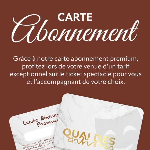 Carte abonnement premium - 12 mois